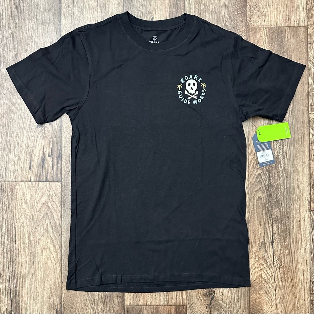 Roark Graphic Organic Cotton T-shirt Men’s Size S Black Skull Logo